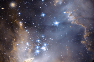Planetarium show violent universe starry night