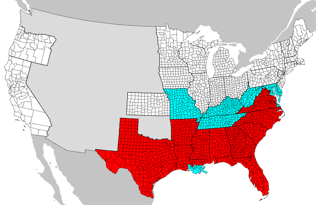 Emancipation Proclamation Freed Areas